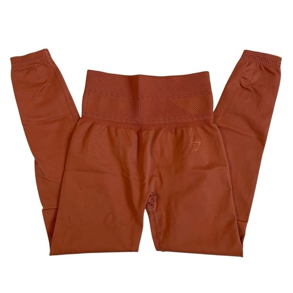 Gymshark Pants - Gymshark Coral/Orange Studio Leggings